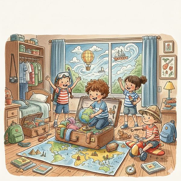 Pack den Koffer! Wir gehen auf Weltreise!