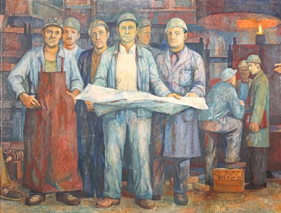 Gesichter der Arbeit. Das Stahl- und Walzwerk Riesa in Werken der Bildenden Kunst.