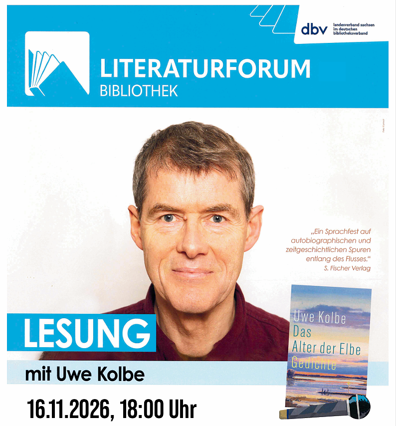 Wo die Elbe Geschichten erzählt: Uwe Kolbe zu Gast beim Literaturforum Sachsen